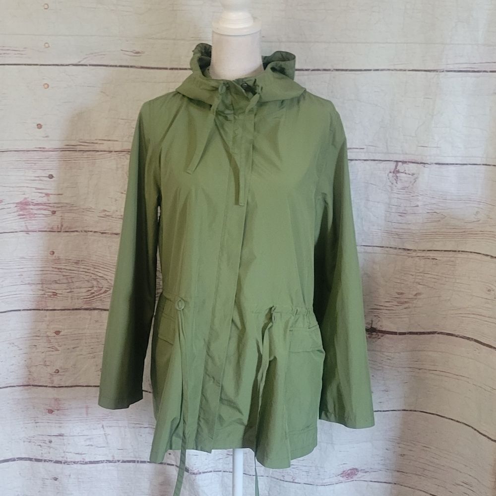 Eileen Fisher Hooded Lightweight Jacket Size Medium‎